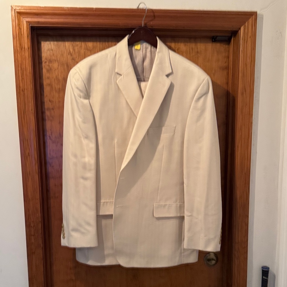 Chaps by Ralph Lauren men’s suit cream color 48R